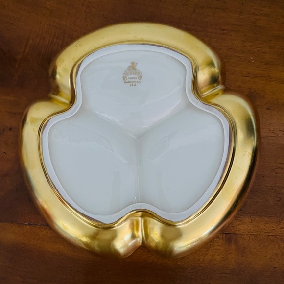 Pickard Divided Gold Serving Bowl or Dish - Picture 4 of 6
